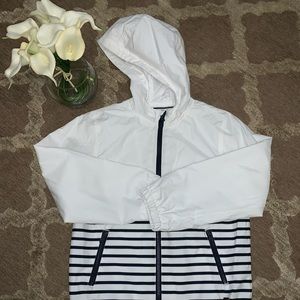 JANIE and JACK Hooded Lightweight Jacket Size 7/8